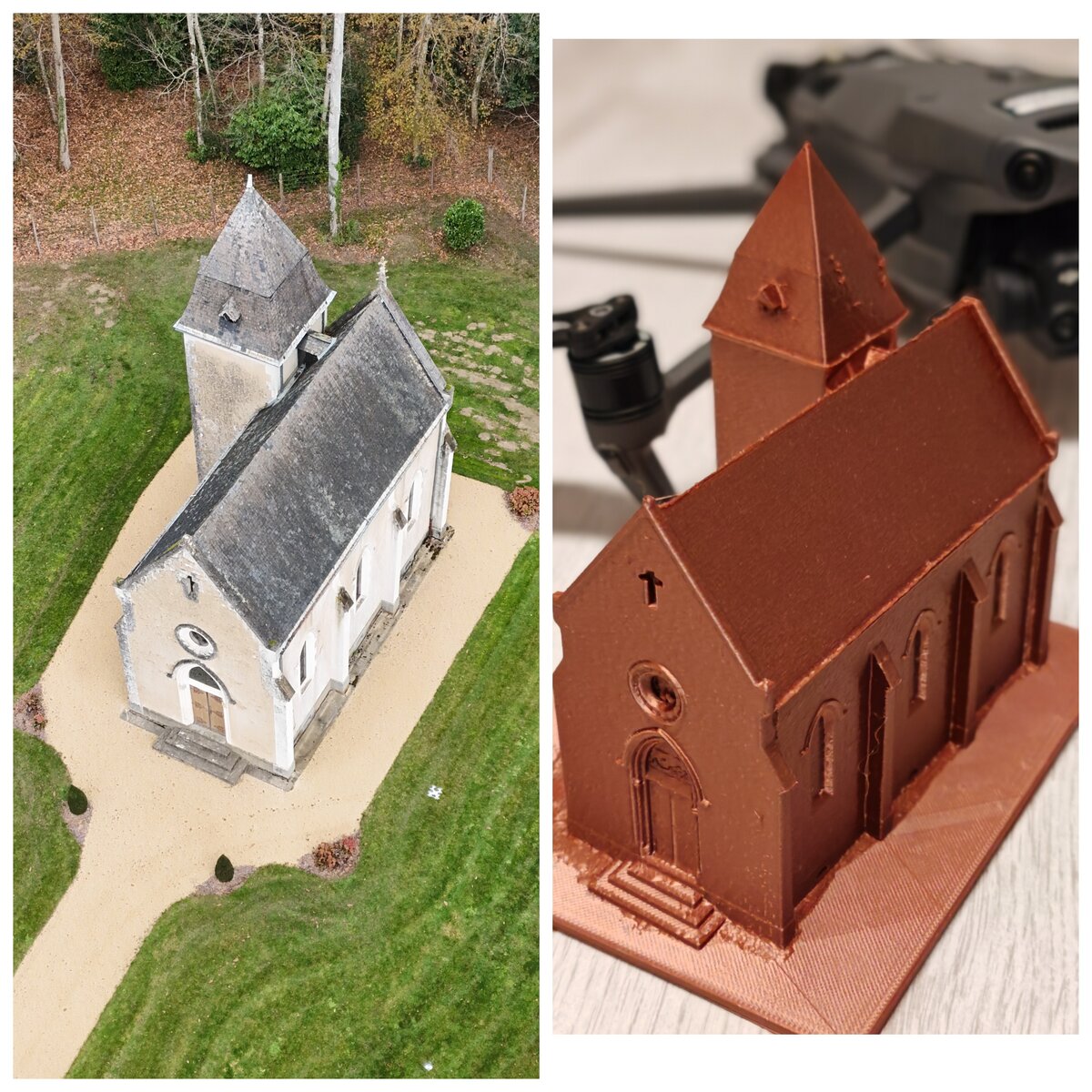 Modélisation 3D de chapelle par photogrammétrie drone